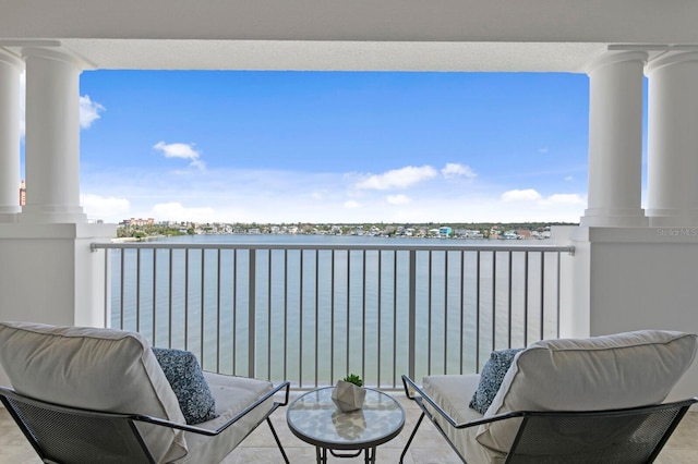 17735 Gulf Blvd Unit 502, Redington Shores, FL 33708 - balcony featuring a water view