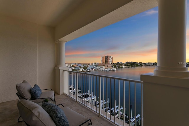 17735 Gulf Blvd Unit 502, Redington Shores, FL 33708 - balcony featuring a water view