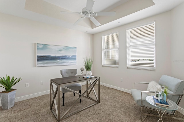 17735 Gulf Blvd Unit 502, Redington Shores, FL 33708 - carpeted office space featuring baseboards and a ceiling fan