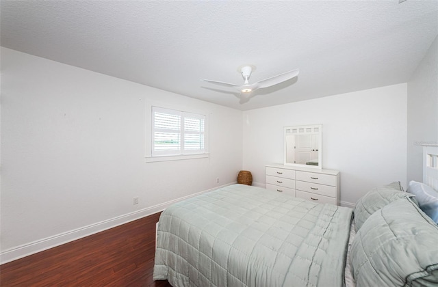 10866 Harborside Dr, Largo, FL 33773 - bedroom featuring dark wood-type flooring and a ceiling fan