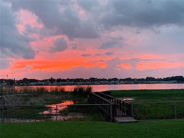 10866 Harborside Dr, Largo, FL 33773 - view of yard with a water view