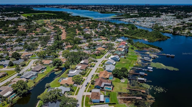 10866 Harborside Dr, Largo, FL 33773 - aerial view of property's location featuring a large body of water and nearby suburban area