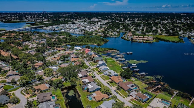 10866 Harborside Dr, Largo, FL 33773 - aerial view of property's location featuring a large body of water and nearby suburban area