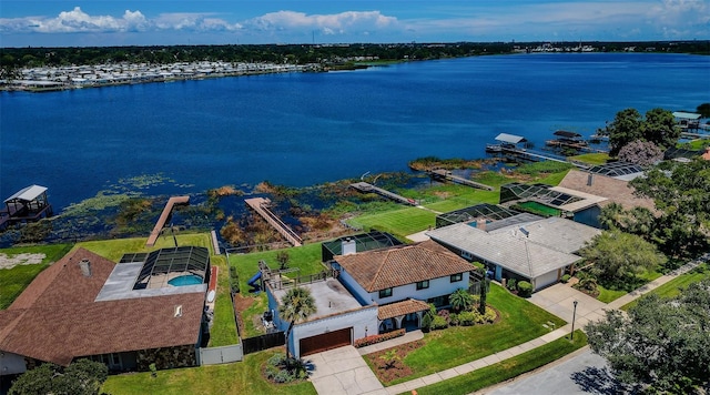 10866 Harborside Dr, Largo, FL 33773 - view from above of property with a nearby body of water