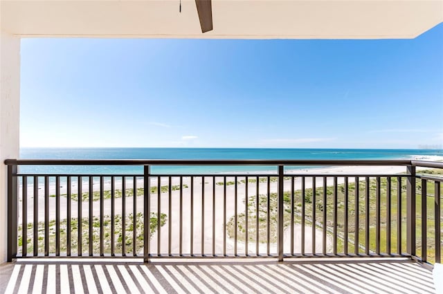 1270 Gulf Blvd Unit 1605, Clearwater Beach, FL 33767 - balcony with view of water and beach