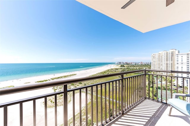1270 Gulf Blvd Unit 1605, Clearwater Beach, FL 33767 - balcony with view of water and beach