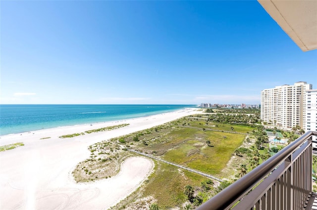 1270 Gulf Blvd Unit 1605, Clearwater Beach, FL 33767 - water view featuring nearby beach