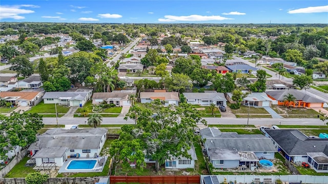 6250 7th Ave, New Port Richey, FL 34653 - aerial view of residential area featuring a pool