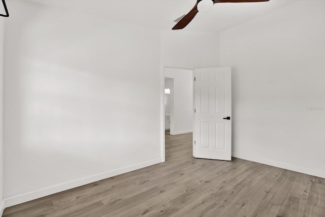 10319 Alberta Ct, New Port Richey, FL 34654 - empty room featuring ceiling fan and wood finished floors