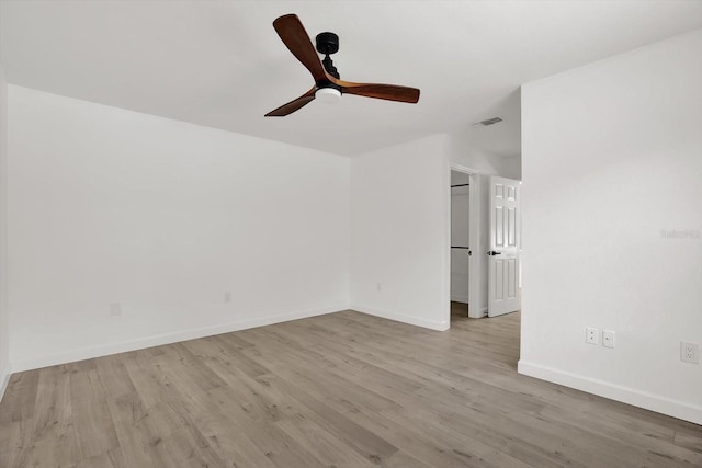 10319 Alberta Ct, New Port Richey, FL 34654 - unfurnished room featuring ceiling fan and wood finished floors