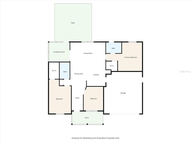 10319 Alberta Ct, New Port Richey, FL 34654 - view of property floor plan