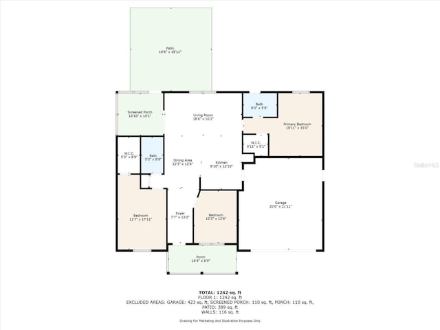 10319 Alberta Ct, New Port Richey, FL 34654 - view of room layout