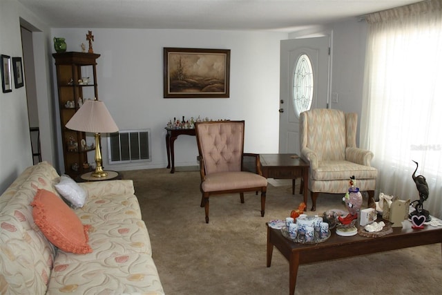 7534 Betula Dr, New Port Richey, FL 34653 - living room with carpet