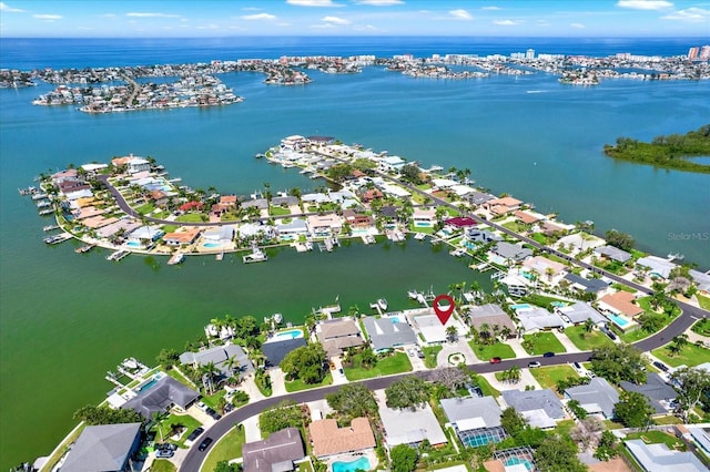 11890 Walker Ave, Seminole, FL 33772 - aerial view of property and surrounding area featuring a nearby body of water and nearby suburban area