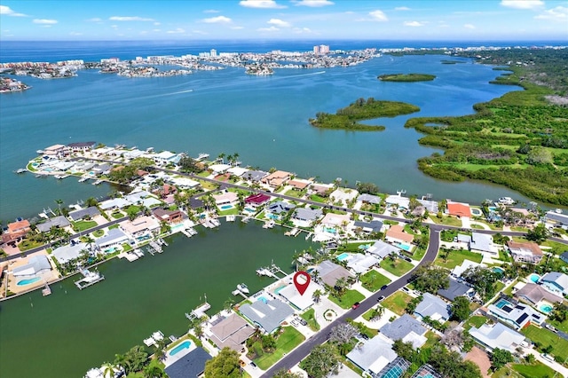 11890 Walker Ave, Seminole, FL 33772 - aerial view of property's location with a nearby body of water and nearby suburban area