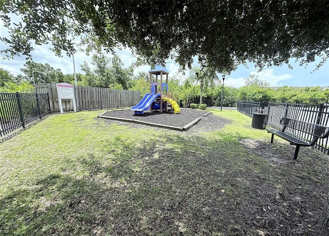 6448 Cypressdale Dr Unit 101, Riverview, FL 33578 - community playground featuring a fenced backyard