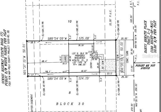 2091 Babbling Brook Blvd, Auburndale, FL 33823 - map of parcels