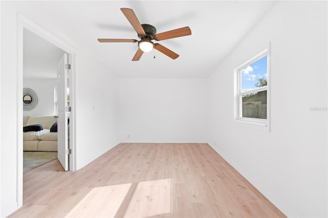 13344 Sorrento Dr, Largo, FL 33774 - additional living space with light wood-style flooring and a ceiling fan