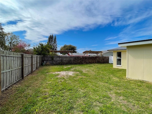 13344 Sorrento Dr, Largo, FL 33774 - fenced backyard with a pergola