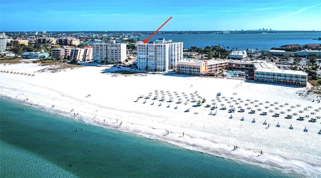 4950 Gulf Blvd Unit 1006, St Pete Beach, FL 33706 - aerial view of waterfront with a beach