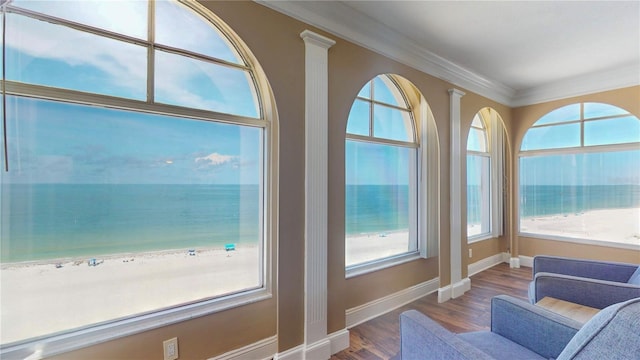 4950 Gulf Blvd Unit 1006, St Pete Beach, FL 33706 - sunroom / solarium with a water view