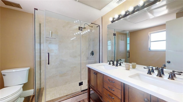 4950 Gulf Blvd Unit 1006, St Pete Beach, FL 33706 - bathroom with double vanity and a stall shower