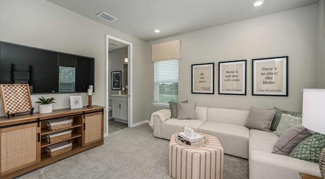 2128 Babbling Brook Blvd, Auburndale, FL 33823 - living area with light colored carpet and recessed lighting