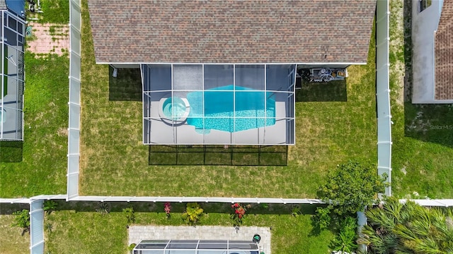 9803 Ocasta St, Riverview, FL 33569 - bird's eye view of a pool