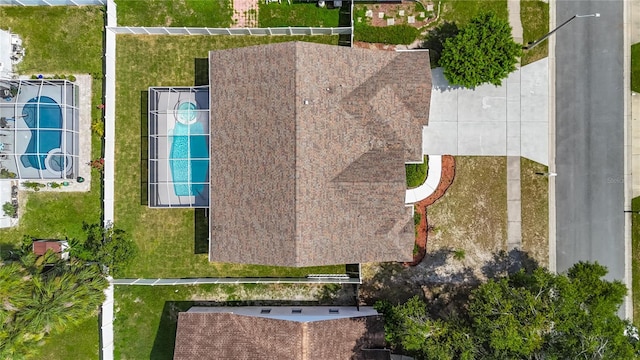 9803 Ocasta St, Riverview, FL 33569 - drone / aerial view of a pool