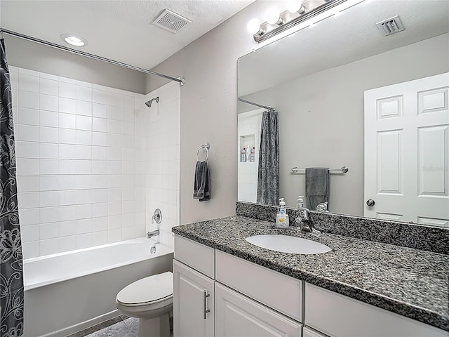 7133 Summer Holly Pl, Riverview, FL 33578 - full bathroom featuring vanity and shower / bath combo with shower curtain