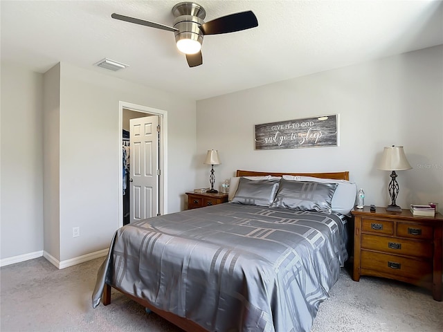 7133 Summer Holly Pl, Riverview, FL 33578 - carpeted bedroom featuring a ceiling fan and baseboards