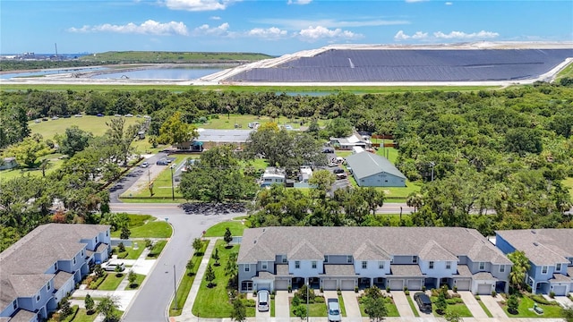7133 Summer Holly Pl, Riverview, FL 33578 - aerial perspective of suburban area featuring a large body of water
