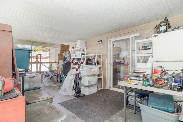 4530 David Dr, Bartow, FL 33830 - miscellaneous room featuring unfinished concrete floors