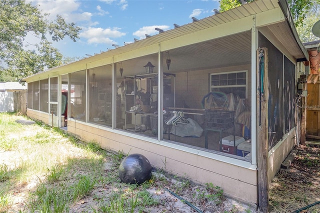 4530 David Dr, Bartow, FL 33830 - view of home's exterior featuring a sunroom