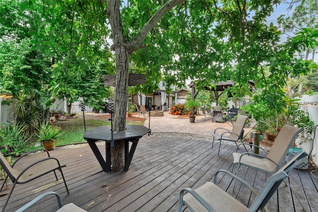 view of deck