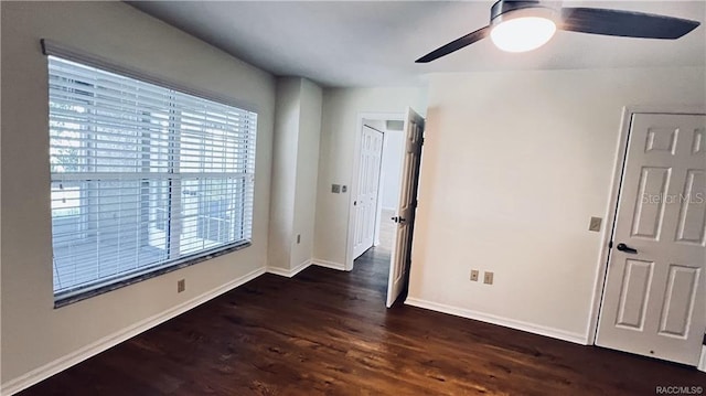 4175 N Stewart Way, Beverly Hills, FL 34465 - unfurnished bedroom with dark wood finished floors and ceiling fan
