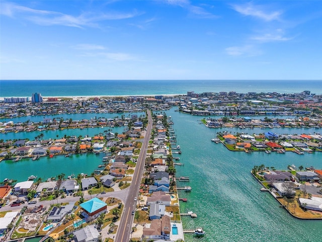 600 115th Ave, Treasure Island, FL 33706 - aerial perspective of suburban area with a nearby body of water