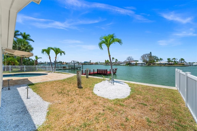 600 115th Ave, Treasure Island, FL 33706 - view of yard with a water view