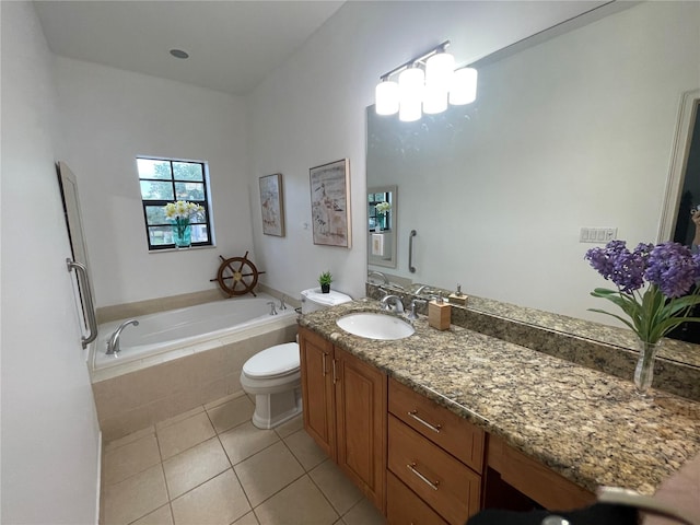 2924 Hidden Harbour Ct, Fort Lauderdale, FL 33312 - bathroom with tile patterned floors, a bath, and vanity