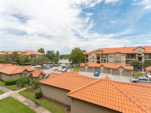 18107 Peregrines Perch Pl Unit 6302, Lutz, FL 33558 - exterior view of a tiled roof, a residential view, and stucco siding
