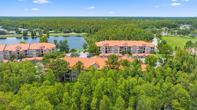 18107 Peregrines Perch Pl Unit 6302, Lutz, FL 33558 - aerial view of a forest and a large body of water