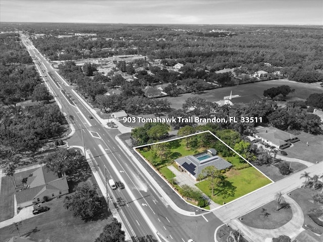 903 Tomahawk Trl, Brandon, FL 33511 - view of property location featuring a main thoroughfare and property parcel outlined