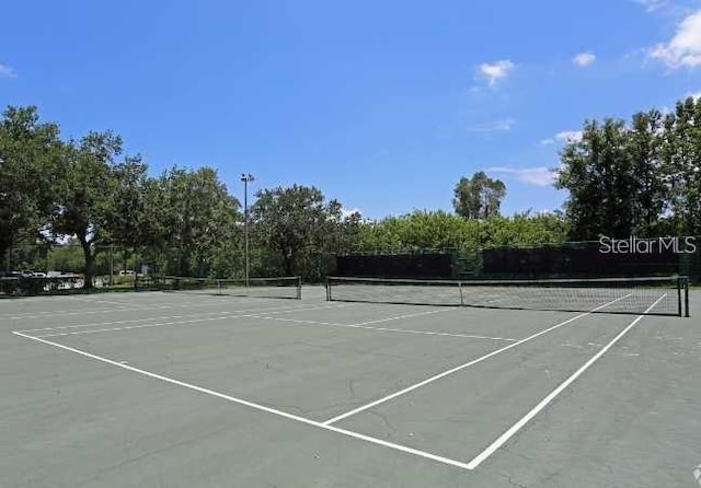 view of sport court