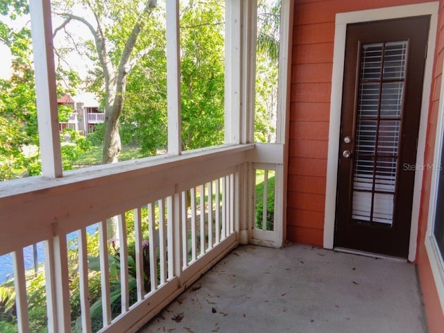 view of balcony