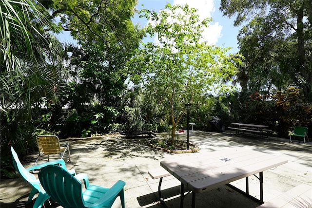 view of home's community with a patio