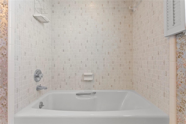 bathroom featuring bathtub / shower combination