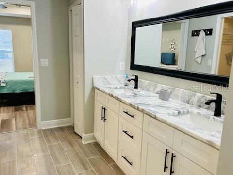 bathroom featuring vanity