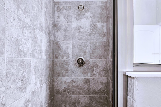 room details with tiled shower