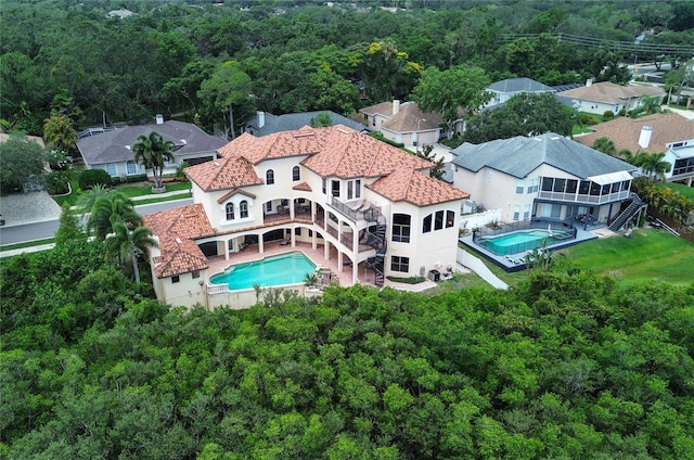 birds eye view of property