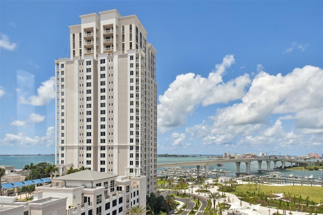 view of property featuring a water view